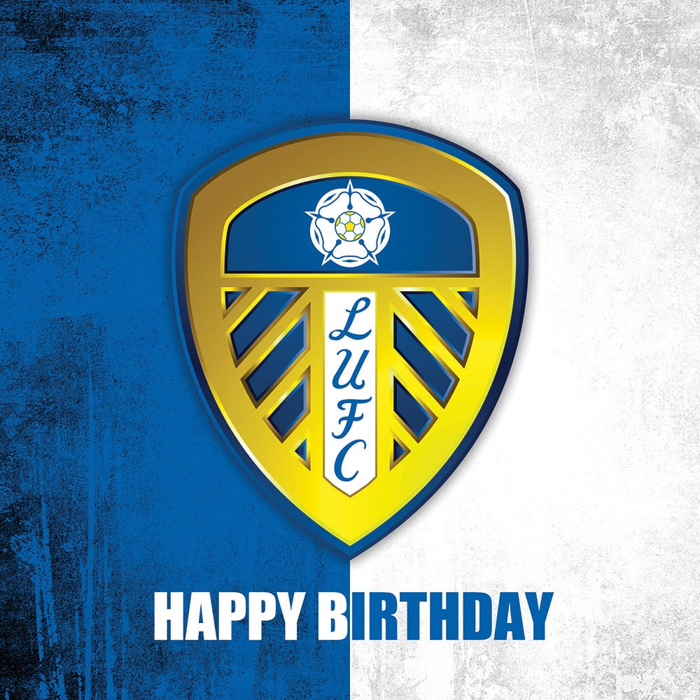 CREST Personalised Birthday Card Leeds United F.C 