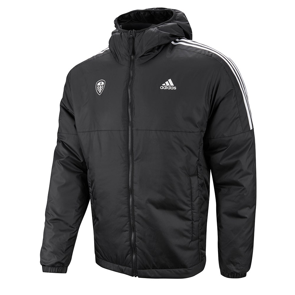 Adidas 3 Stripes Hooded Jacket Leeds United FC Official Retail Website