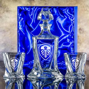 CRYSTAL DECANTER AND TUMBLERS